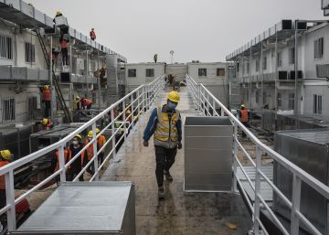 Así es el hospital del coronavirus de Wuhan, construido en tiempo récord