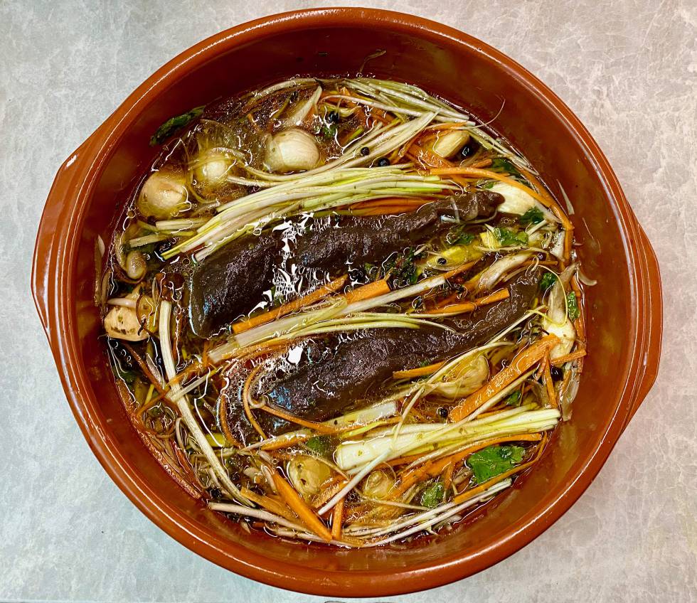 Liebre en escabeche elaborada por Mario Sandoval en Coque. J.C.CAPEL