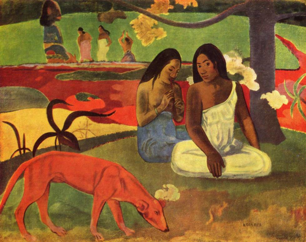 perro rojo gauguin