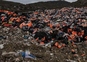 La situación de Lesbos, en imágenes