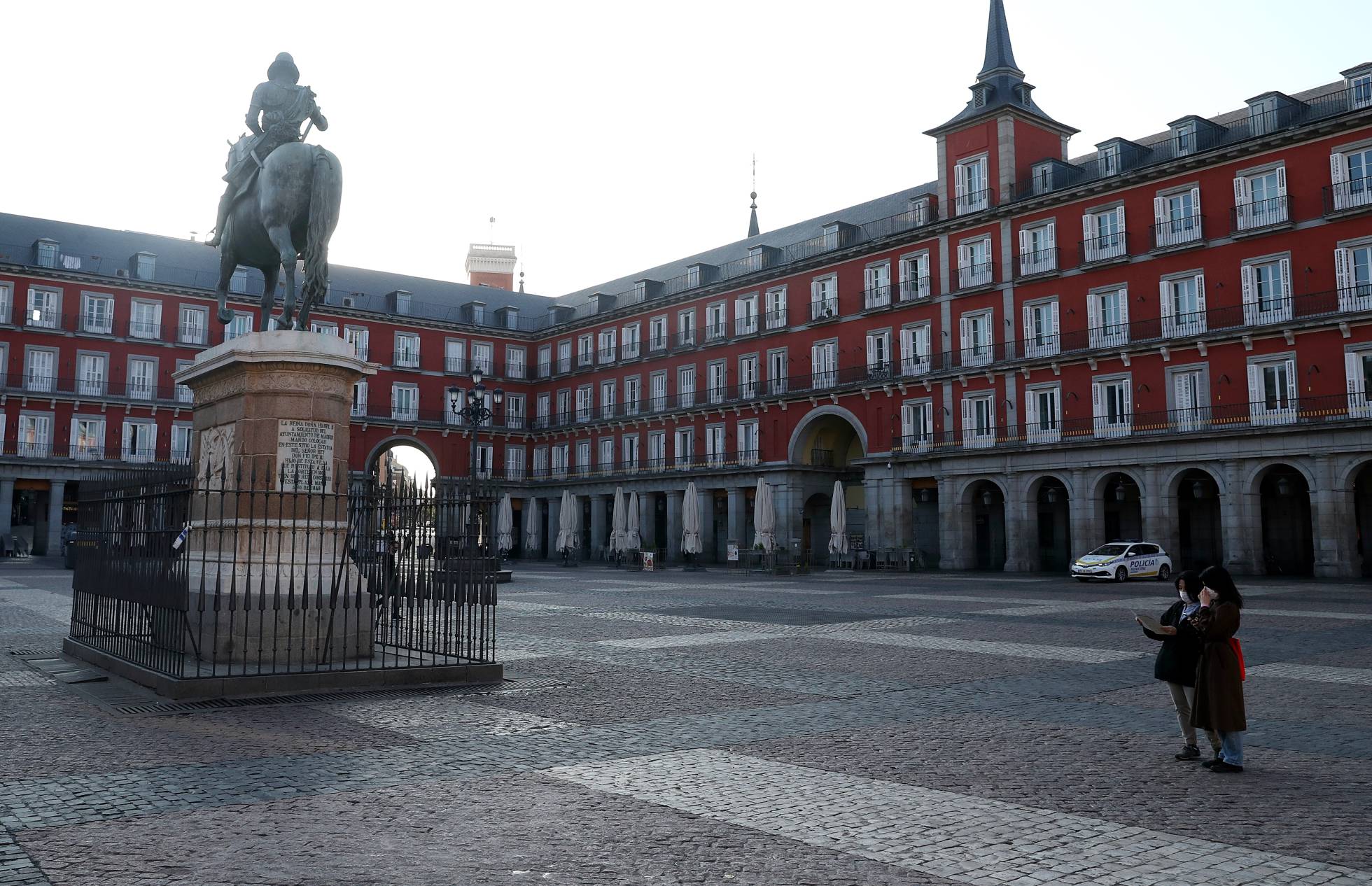 La Plaza Mayor, este sábado.