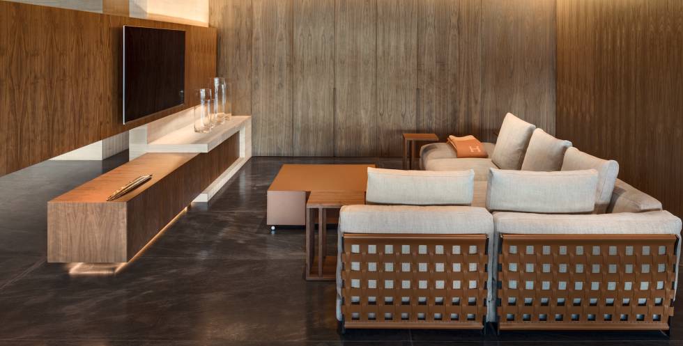 Sofá CESTONE, de la firma de diseño Flexform, en el proyecto de Archetonic