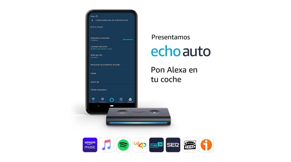 Amazon Echo Auto, el dispositivo que traslada las ventajas de Alexa al coche, ya puede ser tuyo