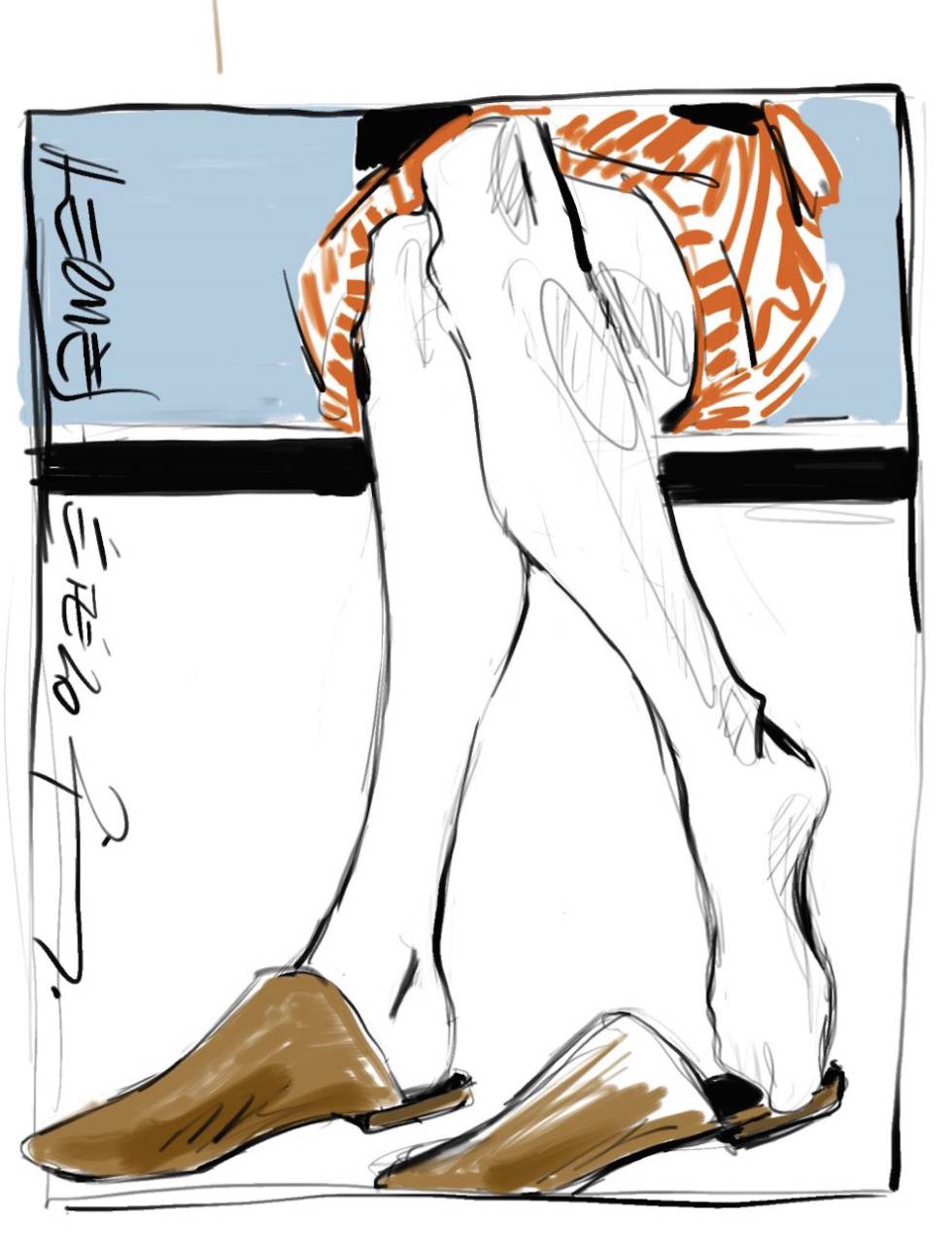 Ilustración de la colección de Hermès para esta primavera.