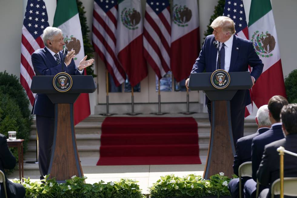 La visita de López Obrador a Washington, en imágenes