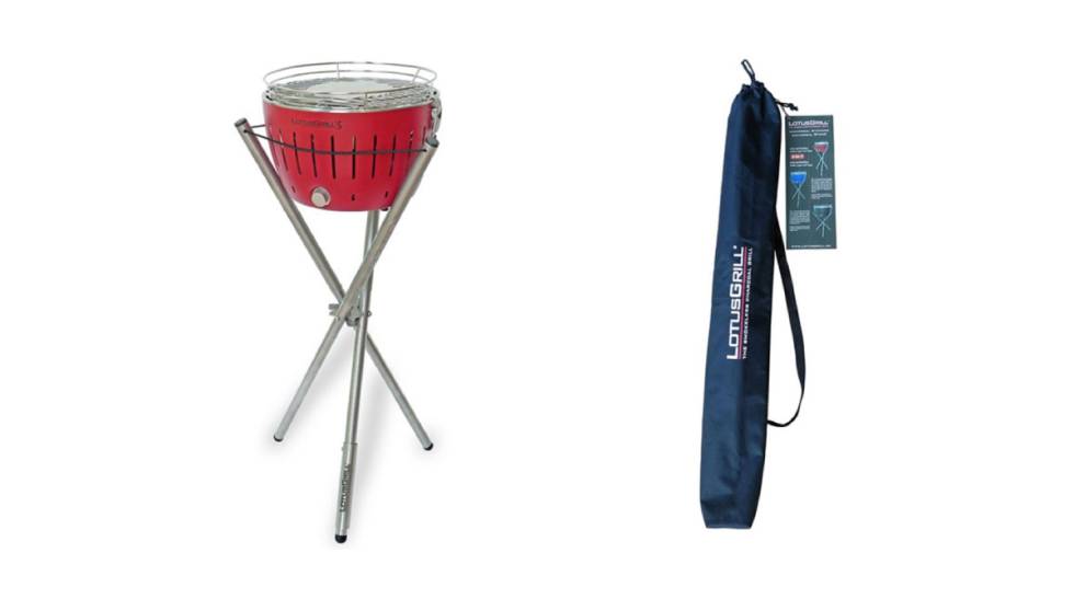 Sin humos y perfecta para terrazas o pisos: este verano disfruta la barbacoa transportable Lotusgrill