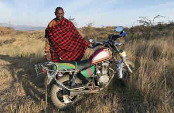 William Mollel, masai y propietario de Osiligilai Massai Lodge.