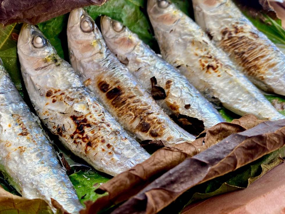 Sardinas a la teja. J.C. CAPEL
