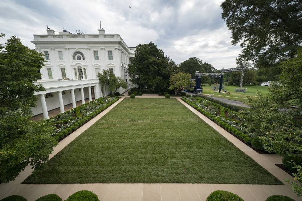melania trump jardin casa blanca
