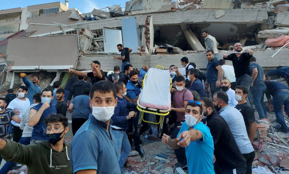 Un fuerte terremoto sacude Grecia y Turquía, en imágenes
