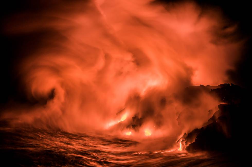 La última erupción del Kilauea: lava, roca y mar en Hawái