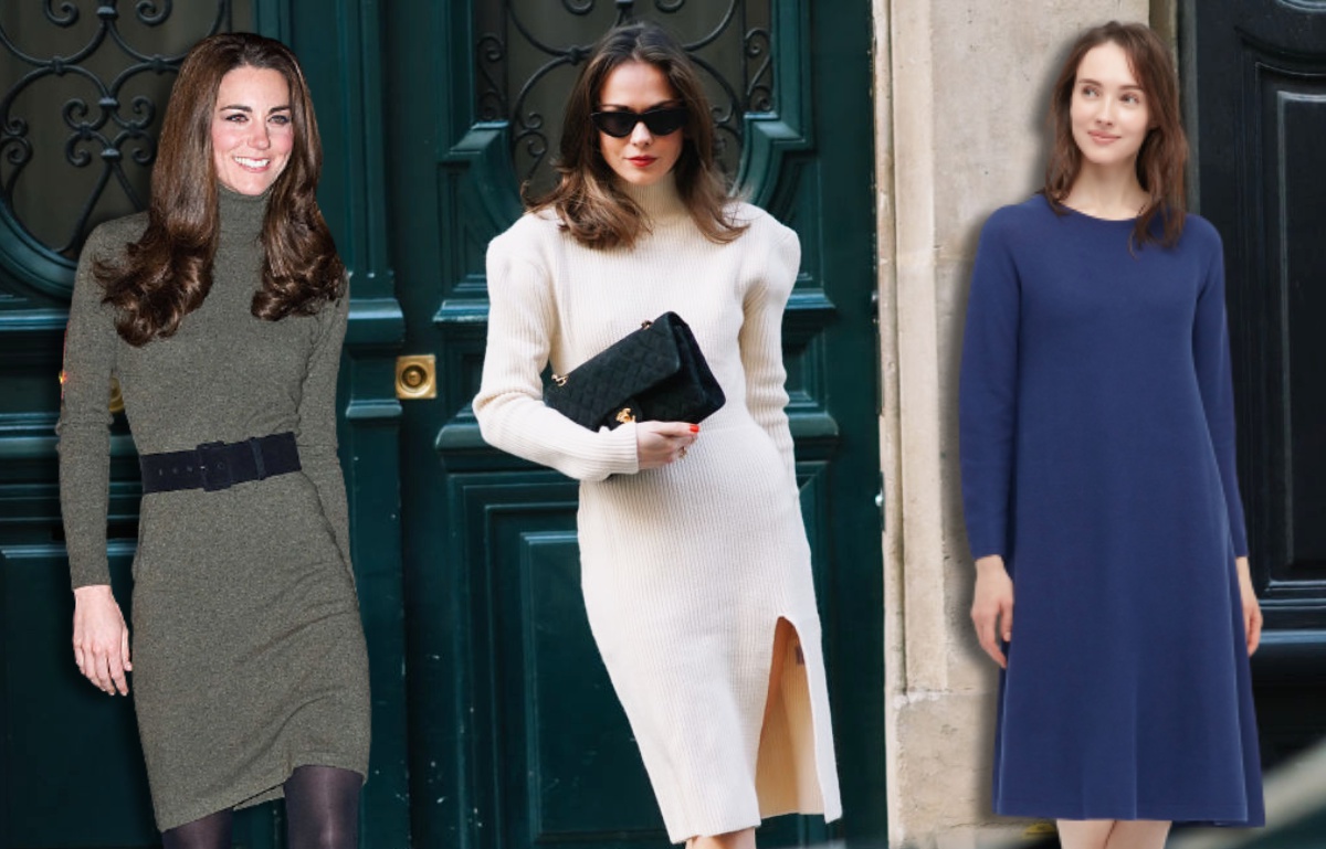Cómodos y atemporales: diez vestidos de punto cortos y largos que combinan con todo
