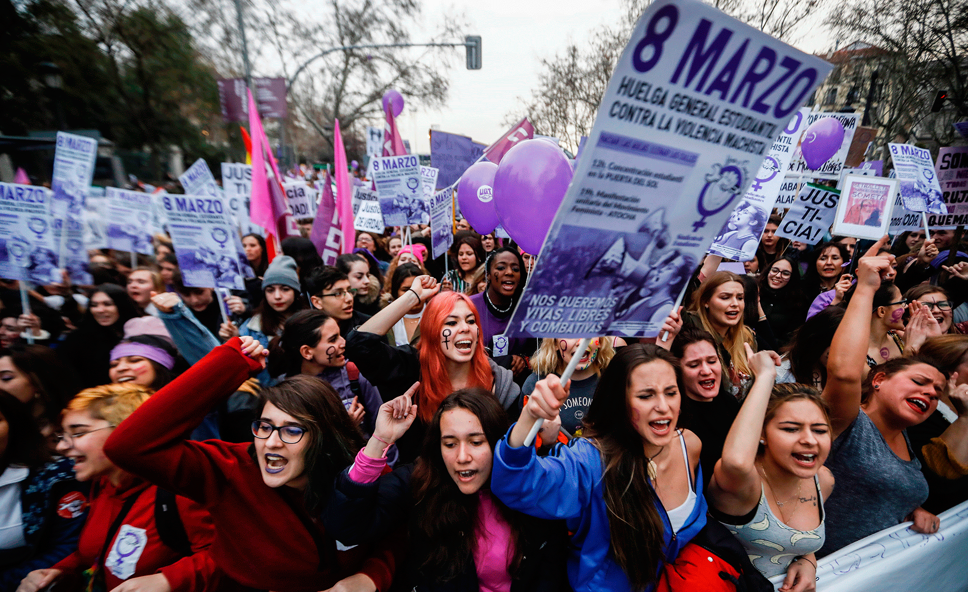 El 8-M visto por los fotógrafos de EL PAÍS