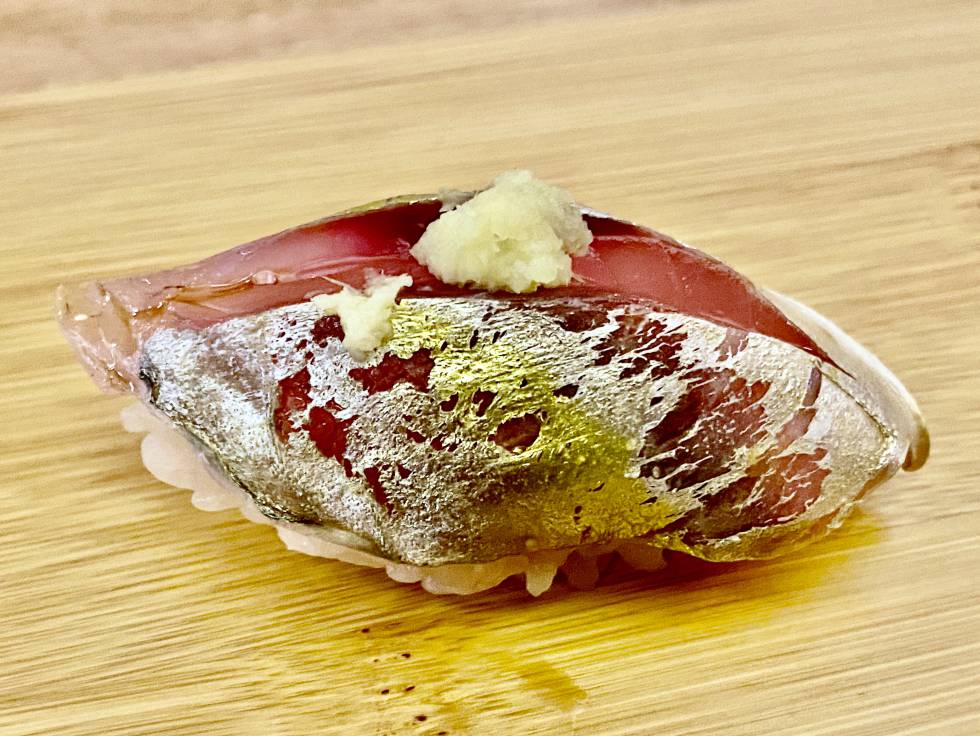Nigiri de jurel de aleta amarilla. J.C. CAPEL
