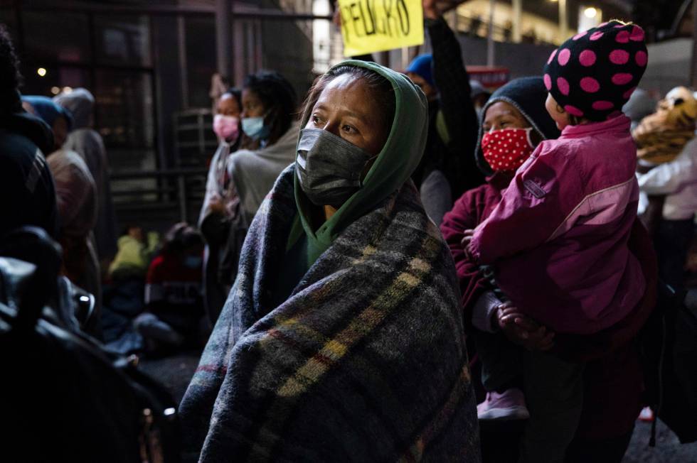 La protesta de migrantes en la frontera de México y Estados Unidos, en imágenes