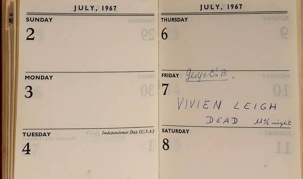 Los objetos de la actriz Vivien Leigh que regaló a una amiga catalana, en imágenes