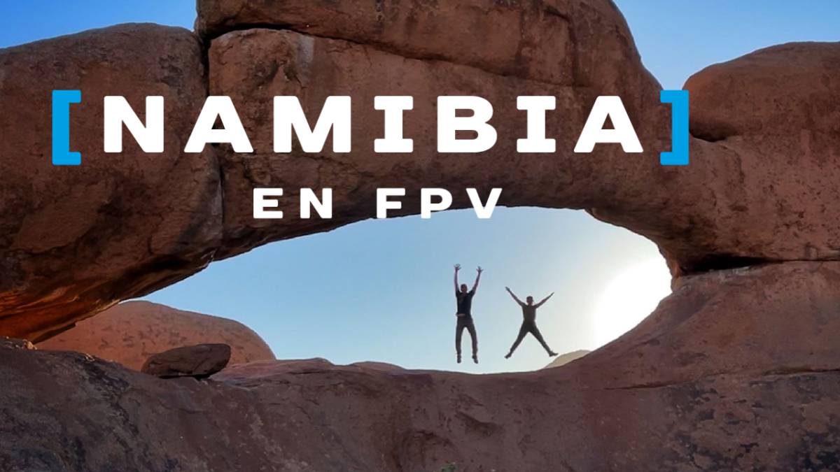 Pilotando un dron sobre el espectacular paisaje de Namibia