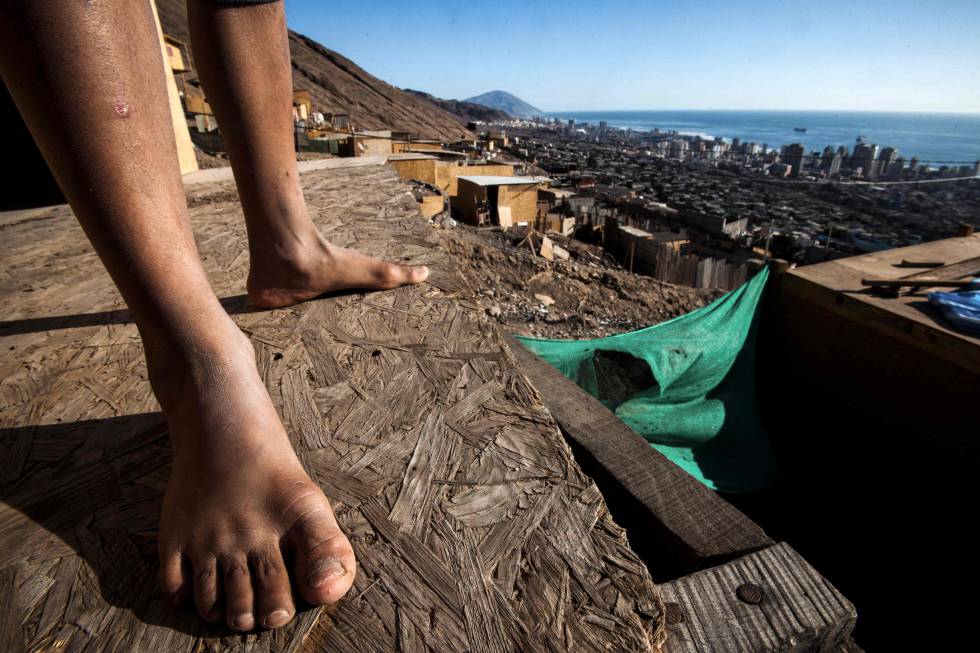 Los campamentos informales en Chile, en aumento por la crisis del coronavirus