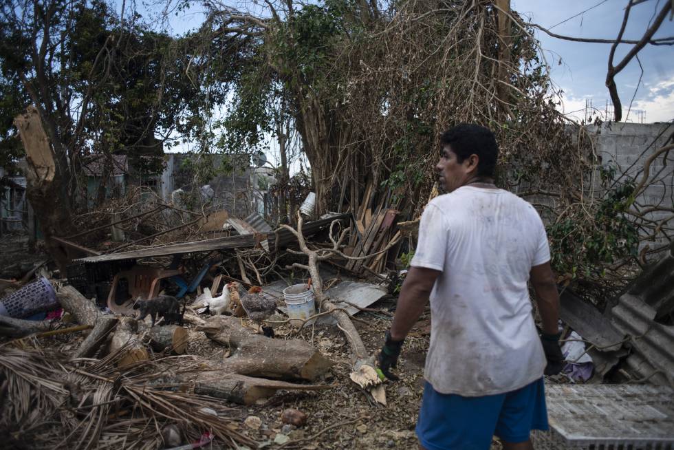 Las imágenes del rastro del huracán 'Grace' en Veracruz