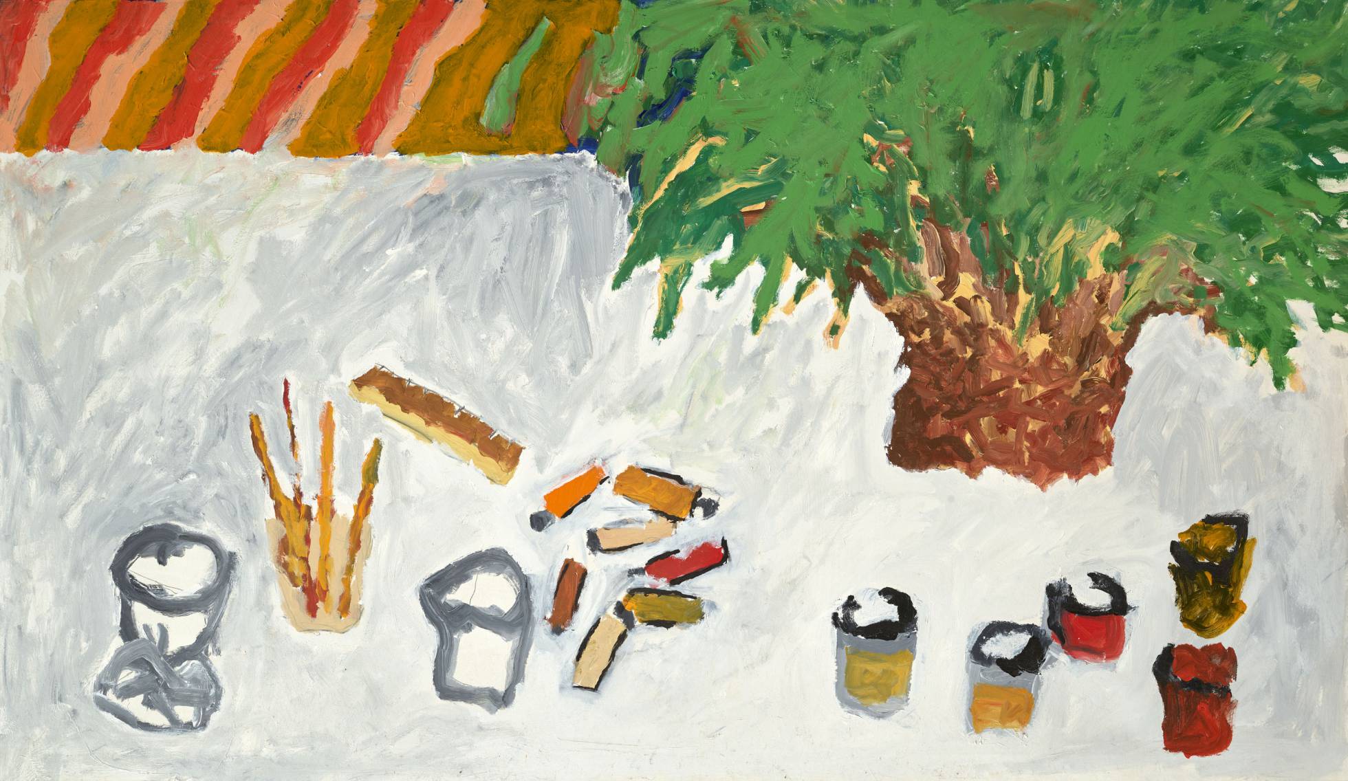 Mesa del pintor.