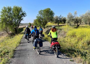La vía verde del Aceite en bicicleta