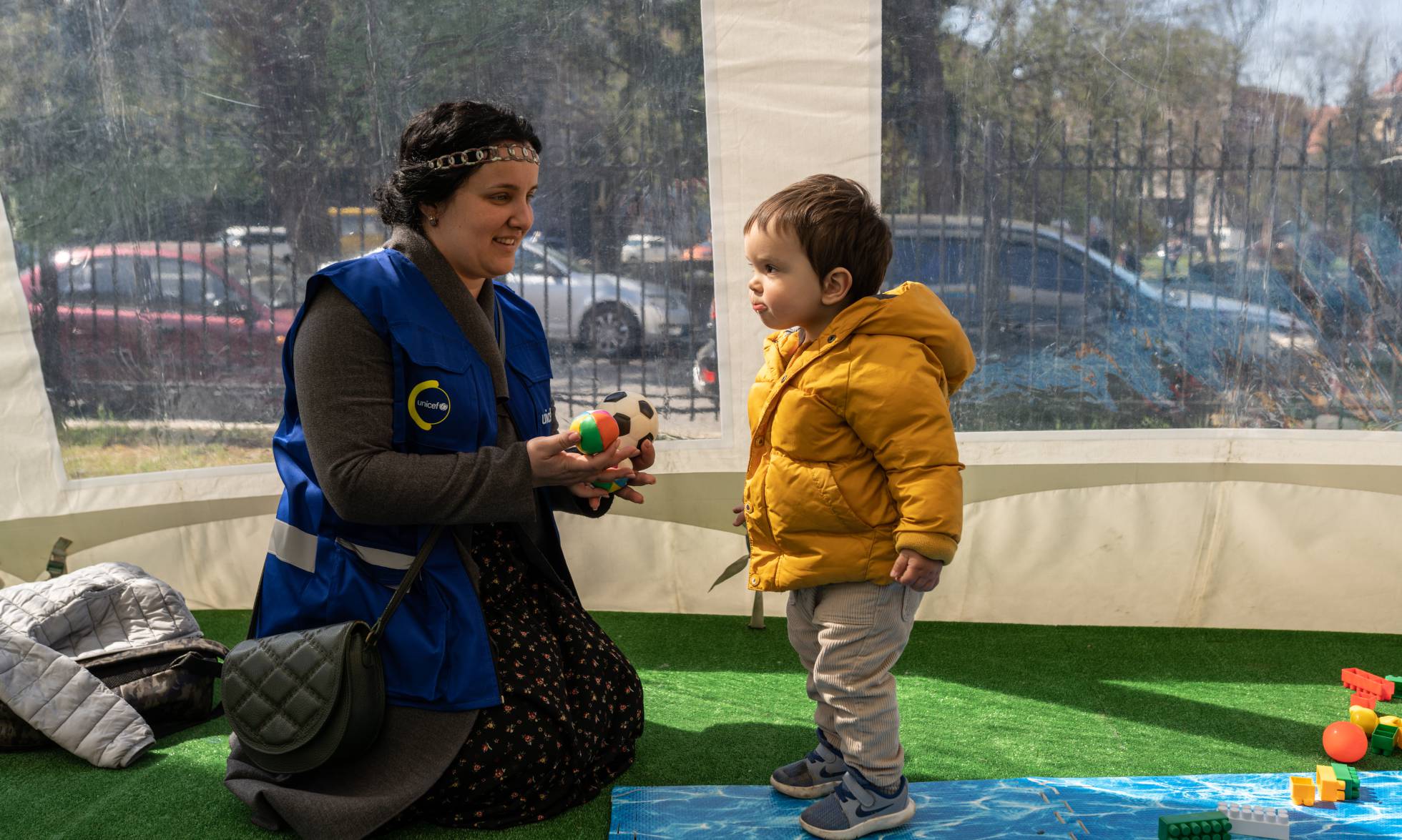 Voluntarios de Unicef en Ucrania
