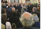 Los Reyes visitan la capilla ardiente