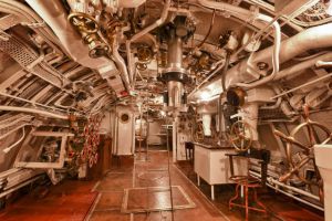 Un submarino visitable en Tallín.