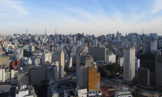 La panorámica desde el piso 32.