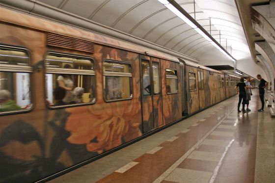 El arte viaja en metro