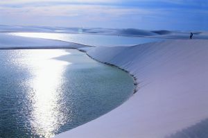 Una de las lagunas del parque nacional dos Lençóis Maranheses.