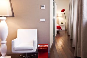 Habitación del hotel Ceres, en Lerma (Burgos).