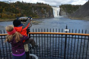 Vista de la cascada de Montmorency, en Quebec, que tiene 30 metros de caída.