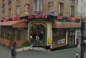 Bistró L’entrepot’s, en la rue de Sorbier, París. Bistró L’entrepot’s, en la rue de Sorbier, París.