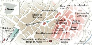 Tres ases en Cáceres