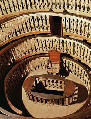 Teatro de anatomía, el primero del mundo, de la Universidad de Padua (Italia).