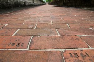 Adoquines de la muralla de Manila (Filipinas).