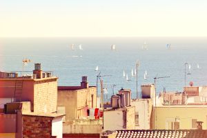 Vistas al Mediterráneo desde El Masnou (Barcelona). Vistas al Mediterráneo desde El Masnou (Barcelona).