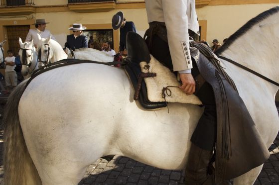 Zahones y sombreros cordobeses en Jerez.