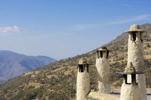 Chimeneas de Bubión, en La Alpujarra.