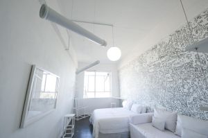 Una de las habitaciones del 12 Decades Hotel, en Johhanesburgo (Sudáfrica).