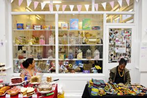 Un puesto de tartas en Brixton, el barrio de moda en Londres.