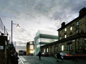 Recreación de la ampliación de la Glasgow School of Art.