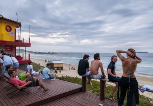 La playa de Mole en la isla de Santa Catarina, en Florianópolis.