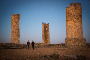 Los restos del castillo de Gálvez, conocido como “las tres torres”.
