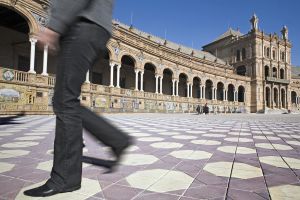 La plaza de España de Sevilla.