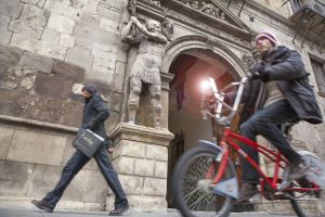 Una bicicleta de uso público en Zaragoza.