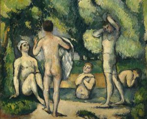 'Bañistas' de Paul Cézanne.