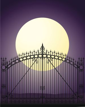 La verja del cementerio Sleepy Hollow.