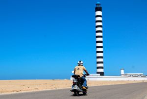 Faro de Dajla, la antigua Villa Cisneros, destino final de la ruta.